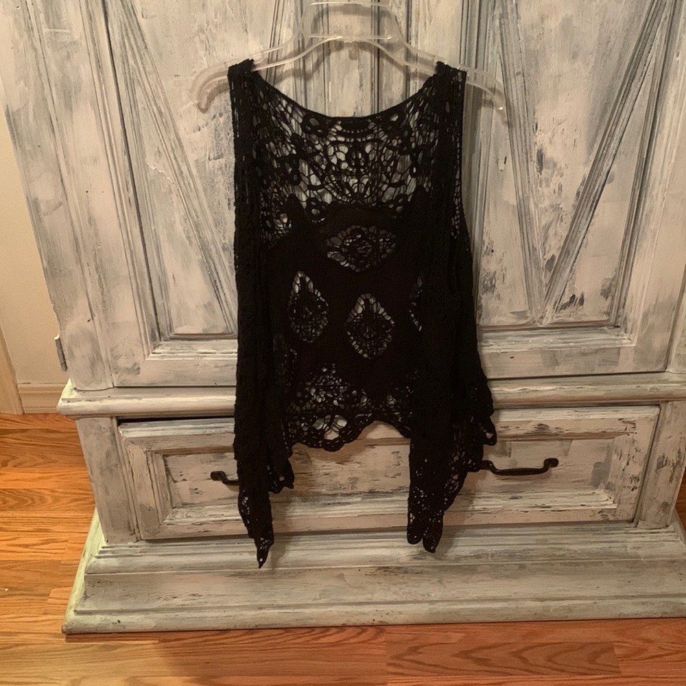 Womens lace vest